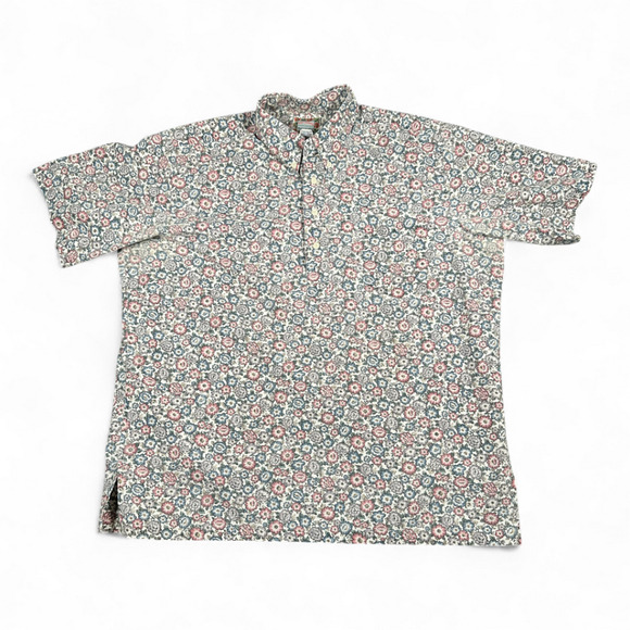 Vintage Reyn Spooner Hawaiian Shirt Adult EXTRA LARGE Floral Traditional USA 80s - Picture 1 of 10